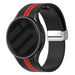 Samsung Galaxy Watch FE magnetisches Sportarmband (Schwarz/Rot)