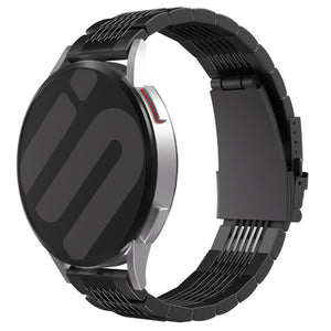 Amazfit Active 2 Luxus Stahlgliederarmband (Schwarz)