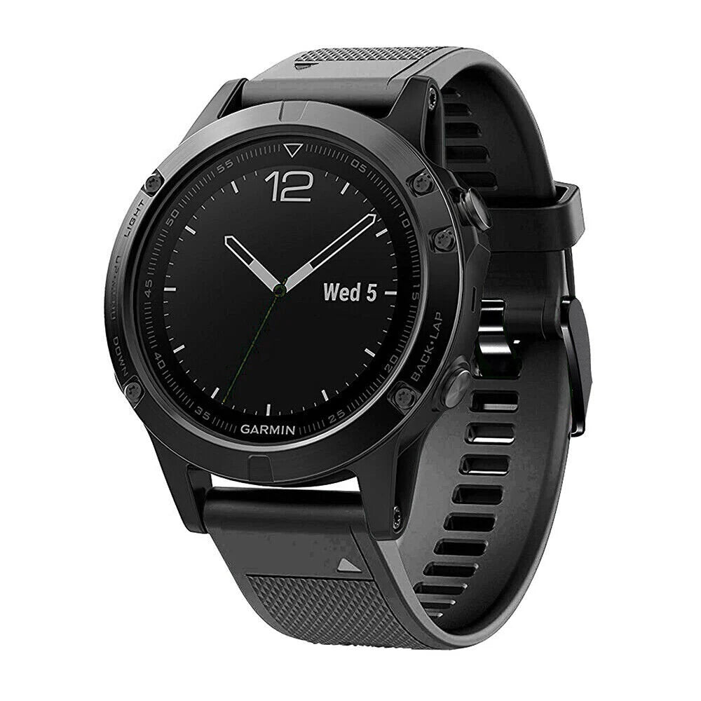 Garmin Tactix 8 - 47mm Silikonarmband (Schwarz)