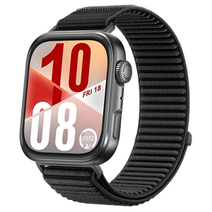Huawei Watch Fit 4 Pro Nylon Wave Armband (Schwarz)
