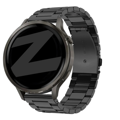 Bandz Garmin Forerunner 265s Stahlarmband 'Classic' (Schwarz)