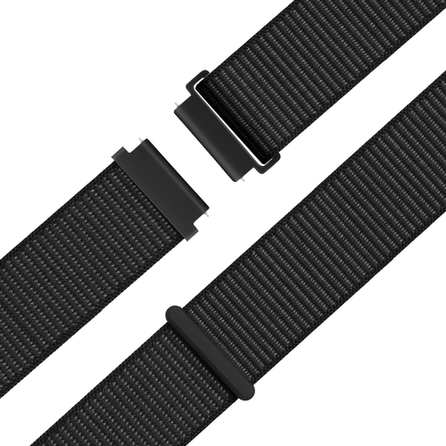 Bandz Garmin Vivoactive 4s Nylon Loop Armband (Schwarz)