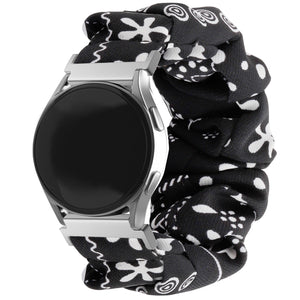 Samsung Gear Sport Scrunchie Armband (Schwarz meliert)